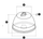 Mbajtëse plastike për beton Elko-Bis, 75x70x130mm, për kabllo 6-8mm, gri