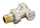 Valvul kthimi këndore Danfoss RLV-S, 3/8" DN10, ngjyrë argjendi