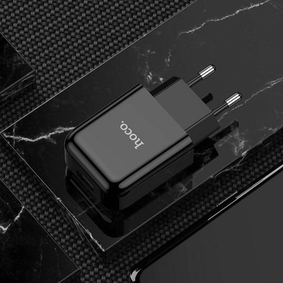 Полнач за мрежа Hoco N2 Vigour, USB 5V 2A, црн