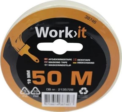 Shirit maskues Workit, 19mm, 50m, bezhë