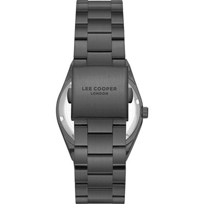 Orë dore meshkuj Lee Cooper LC08284.070, 39mm, rrip metalik, e zezë