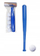 Set lodër bejsbolli Baseball Game 3226, 1 shkop, 5 topa, blu