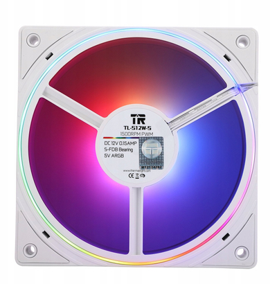 Ventilator PC Thermalright TL-S12W-S X3, 120mm, 1500 rpm, i bardhë