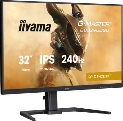 Monitor gaming Iiyama G-MASTER GB3290QSU-B1, 32\", QHD 2560 x 1440, 240Hz, i zi