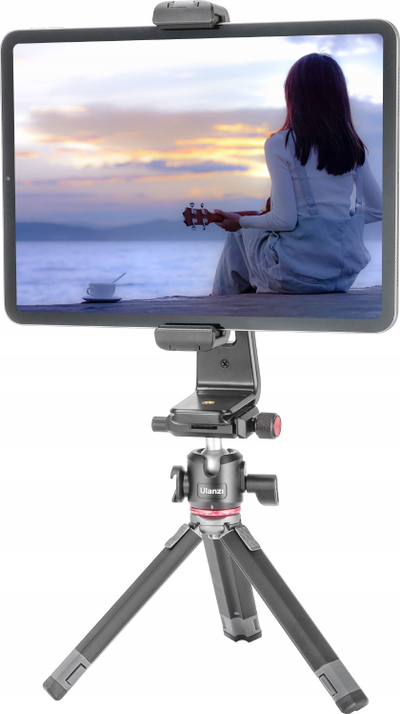 Mbajtëse tableti Ulanzi ST-20, rrotullim 360°, montim tripod, e zezë