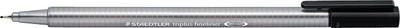 Set stilolapsa fineliner Staedtler Triplus, majë e hollë, 4 copë, të zinj