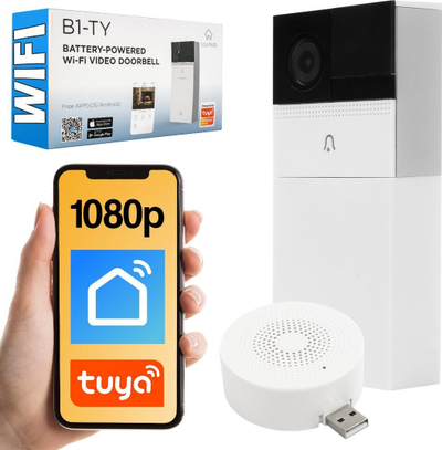 Zile dere me kamerë Laxihub B1 TY, WiFi, Full HD 1080p, e bardhë