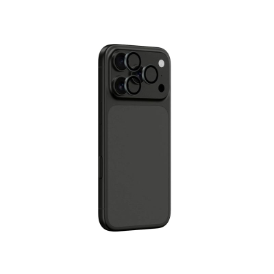 Xham kamerë Amazingthing Sapphire për iPhone 17 Pro dhe Pro Max, safir me kornizë gri