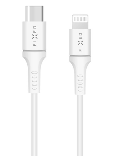 Kabllo karikimi Fixed FIXD CL, USB C në Lightning, 18W PD, 1m, e bardhë