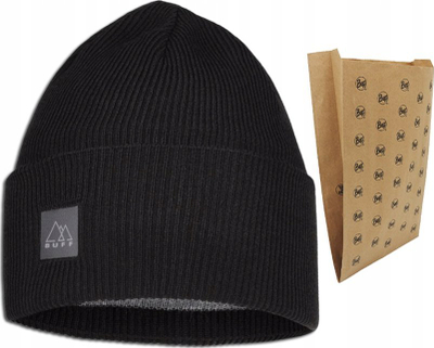 Kapele Buff Crossknit Beanie 13289199910, akrilik, thahet shpejt, e zezë