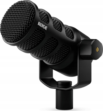 Mikrofon dinamik RODE PodMic USB, USB dhe XLR, për podcast, i zi