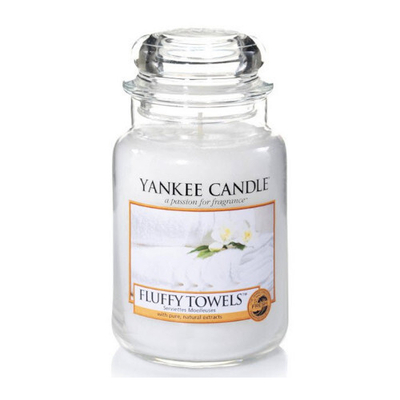 Qiri dekorativ Yankee Candle Large Fluffy Towels 623 g