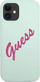 Mbulesë telefoni Guess GUHCP12SLSVSBF për iPhone 12 mini, silikon, blue fuchsia