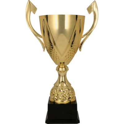 Kupë trofe Golden 3133C, 46cm, metal plastike, ngjyrë ari
