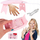Set grimi për kalama Norimpex Make Up Paintings, valixhe palos që hapet me pasqyrë, aksesorë manikyri, rozë