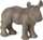 Figurine Papo Rhinoceros Calf PP50035, plastike, 7 cm, gri