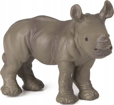 Figurine Papo Rhinoceros Calf PP50035, plastike, 7 cm, gri
