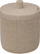 Kavanoz pambuku 5Five Simply Smart Onyx Linen, plastikë, gri