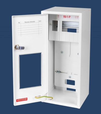 Kabinet matës univerzal Noark RU-1-P Z, 1-fazor, 6 module IP30, i bardhë