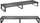Stendë monitori Mozos DUAL RISER S, për dy monitorë 32\", 20 kg, e zezë