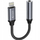 Adapter audio Tech-Protect UltraBoost, Lightning në 3.5 mm, gërshet najloni, gri