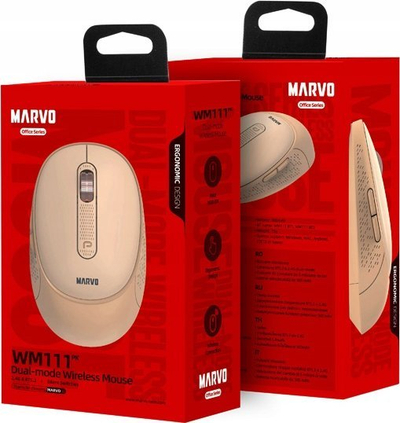 Mouse wireless Marvo WM111 PK, 1600DPI, optik, rozë