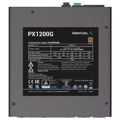 Furnizim me rrymë Deepcool PX1200-G, 1200W, ATX 3.0, i zi