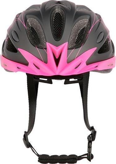 Helmetë biçiklete Nils Extreme MTW291, In-Mold, 55-61 cm, e zezë me rozë
