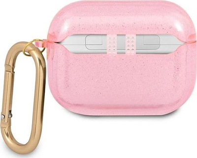 Навлака Guess GUAPUCG4GP за AirPods Pro, Glitter Collection, TPU, розова