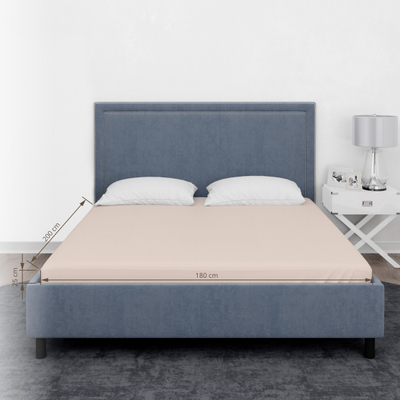 Çarçaf Domoletti DOUBLE BED SATEEN, 180x200x25 cm, pambuk sateni, bezhë