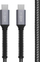 Kabllo FIXED Armor USB C në USB C, 2m, PD 240W, USB 2.0, gri
