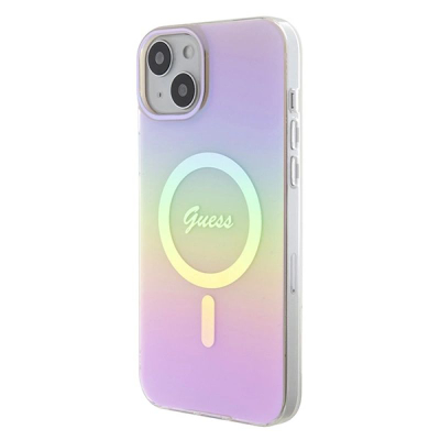 Mbrojtëse telefoni Guess GUHMP15MHITSP, për iPhone 15 Plus 6.7", MagSafe, rozë
