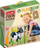 Lodër puzzle me kuba Quercetti Farm Animals, 6 kuba druri, kafshë ferme, shumëngjyrëshe