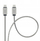 Kabllo USB Forcell F Energy C237, Type C në Type C, 2m, 60W, argjendtë