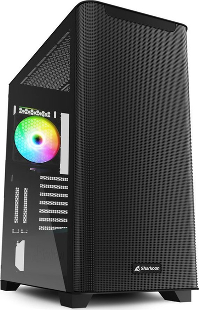 Куќиште за компјутер Sharkoon M30 ARGB, Црна, Midi Tower