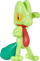 Set lodrash Pokemon Clip N Go Belt Treecko, figurë 5 cm, rrip i rregullueshëm, shumëngjyrësh