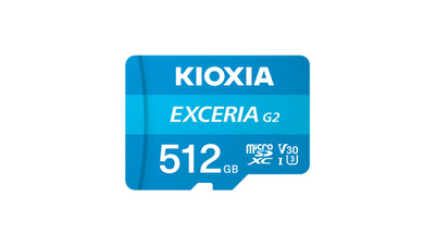 Kartë memorie Kioxia Exceria G2, 512GB, microSDXC, blu