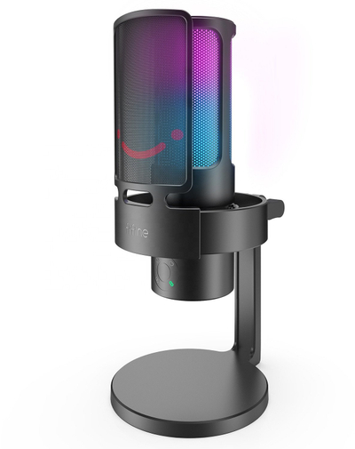 Mikrofon studio kondensator Fifine A8 Plus, USB, RGB, i zi