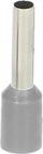 Terminal i izoluar për kabllo No Brand 2.5/8, 2.5mm², 25 copë, gri