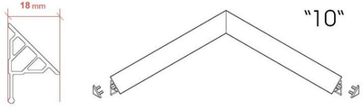 Shirit maskues për dush Ravak Type 10, 200cm, plastikë, i bardhë