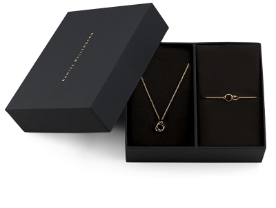 Set qafore dhe byzylyk për femra Daniel Wellington, të arta
