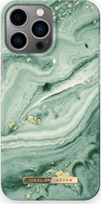 Mbulesë telefoni iDeal Of Sweden iPhone 13 Pro Max, Mint Swirl Marble, TPU