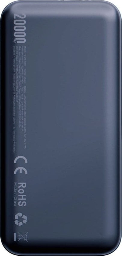 Powerbank 3MK PowerHouse, 20000mAh, ekran LED, blu navy