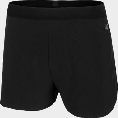 Shorc sportiv 4F H4L22 SKMF012 për vrap, me rrip elastik, i zi