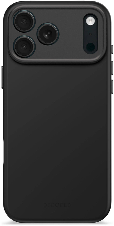 Kapak telefoni Decoded Silicone Backcover për iPhone 17 Pro Max, me MagSafe, Phantom Black