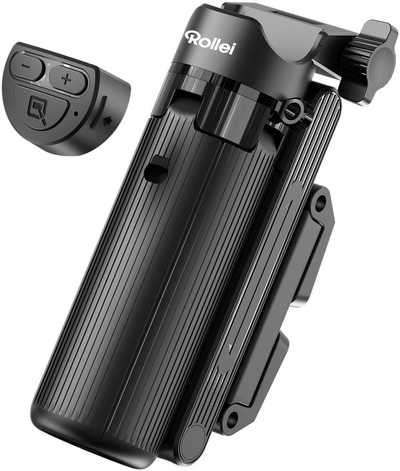 Tripod selfie për telefona Rollei Smart Grip, Bluetooth, 3 në 1, i zi