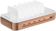 Stacion karikimi 4smarts Team 100W, 5x USB C, 1x USB A, me 6 kabllo bakri