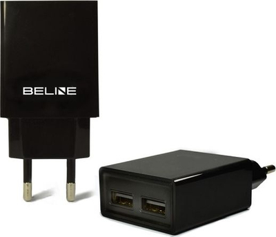 2xUSB 2A czarna (Beli0012)