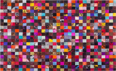 Tapet ENNE Cowhide Area Rug, lëkurë natyrale, 200 x 300 cm, shumëngjyrësh