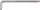 Dorezë L-tip Yato YT-12439, 1/2", 300mm, çelik krom vanadium